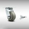Service Caster 4 Inch SS Thermoplastic Rubber Swivel Caster with Roller Bearing and Swivel Lock SCC-SS30S420-TPRRF-BSL - alternate 5